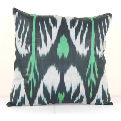 Ikat Lumbar Pillow, Ikat Oblong Cushion,Accent Decorative Pi | Pillows by Vintage Pillows Store