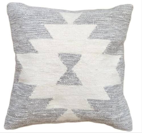 Cairo Handwoven Wool Decorative Throw Pillow Cover | Cushion in Pillows by Mumo Toronto. Item composed of fabric