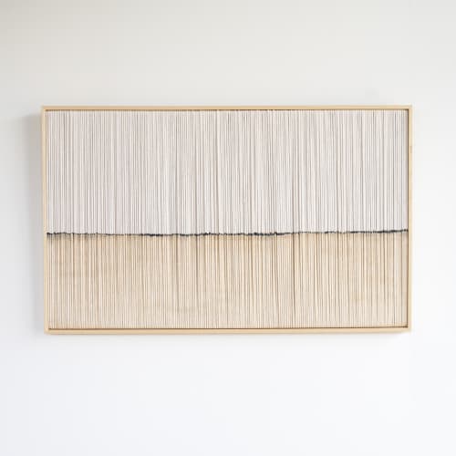 RE-FRAMED Collection: 'LINE IN THE SAND II' | Tapestry in Wall Hangings by Rianne Aarts / Teddy and Wool Studio