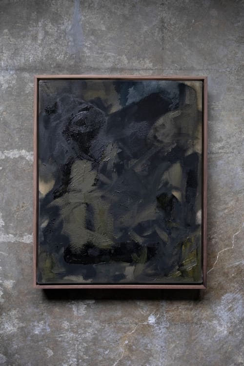Rolling Thunder | Oil And Acrylic Painting in Paintings by Double Kick | Sara Kraus. Item composed of canvas and synthetic in minimalism or contemporary style