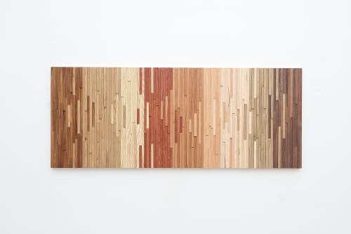 Natural Transition #2 | Wall Sculpture in Wall Hangings by Craig Forget. Item composed of oak wood in mid century modern or contemporary style