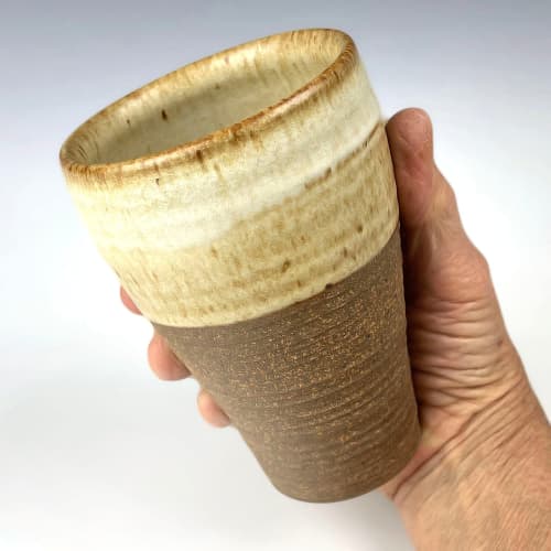COMFORT CUP in Antique White | Drinkware by BlackTree Studio Pottery & The Potter's Wife