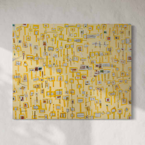 Lollipops #7 | Oil And Acrylic Painting in Paintings by Sorelle Gallery. Item composed of canvas