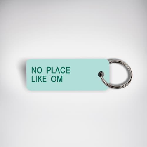 No Place Like OM Keytag | Ornament in Decorative Objects by OM Editions: A Limited Edition Furniture Collection. Item composed of synthetic