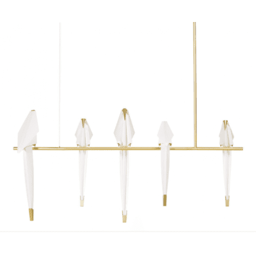 Alan Mizrahi QZ8113 Perch bird chandelier | Chandeliers by Alan Mizrahi Lighting Design