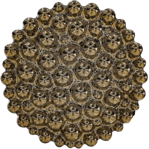 Bubbles Gold Wall Sculpture | Sculptures by PlusObject