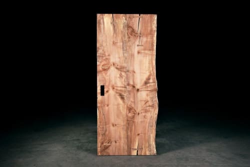 Live Edge Maple Sliding Door | Furniture by Urban Lumber Co.. Item composed of maple wood