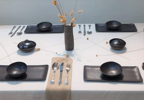 Unique Oriental Ceramic Dinner Set - Featuring Chinese Style | Plate in Dinnerware by YomYomceramic. Item composed of ceramic