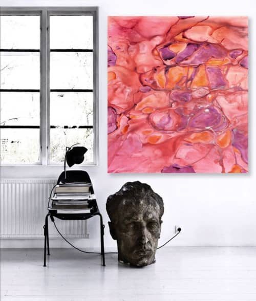 Rubra Corde | Prints by Brazen Edwards Artist. Item made of canvas & paper