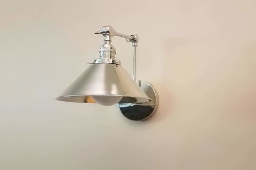 Kitchen Shelves Adjustable Wall Light - Industrial Sconce | Sconces by Retro Steam Works. Item made of metal