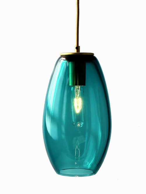 ELETTRA · Teal | Pendants by LUMi Collection. Item made of glass