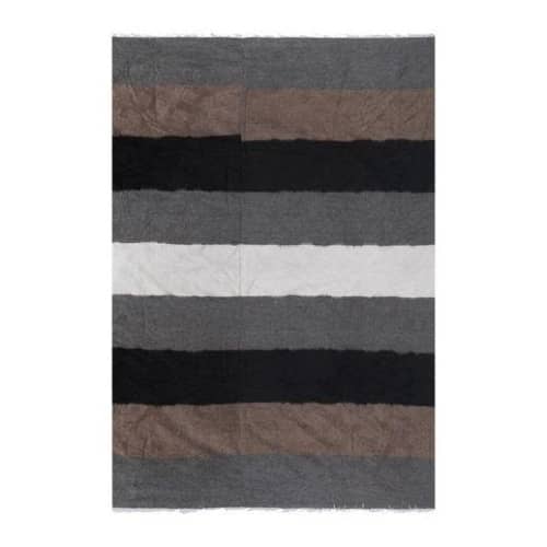 Vintage Striped Turkish Blanket Kilim Rug 10'5'' X 12'11'' | Area Rug in Rugs by Vintage Pillows Store