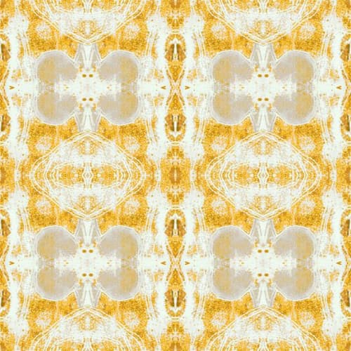 Papeari, Curry | Fabric in Linens & Bedding by Philomela Textiles & Wallpaper. Item composed of cotton