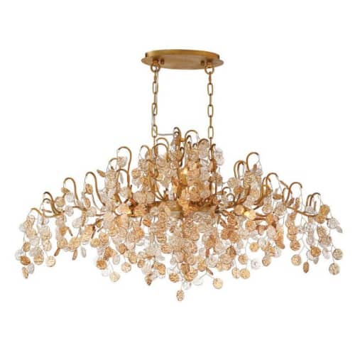 Alan Mizrahi IQ2470 Campobasso 10-Light Oval Chandelier | Chandeliers by Alan Mizrahi Lighting Design