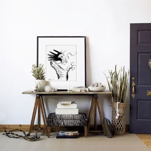 Regal Dragon | Watercolor Painting in Paintings by Brazen Edwards Artist. Item made of paper