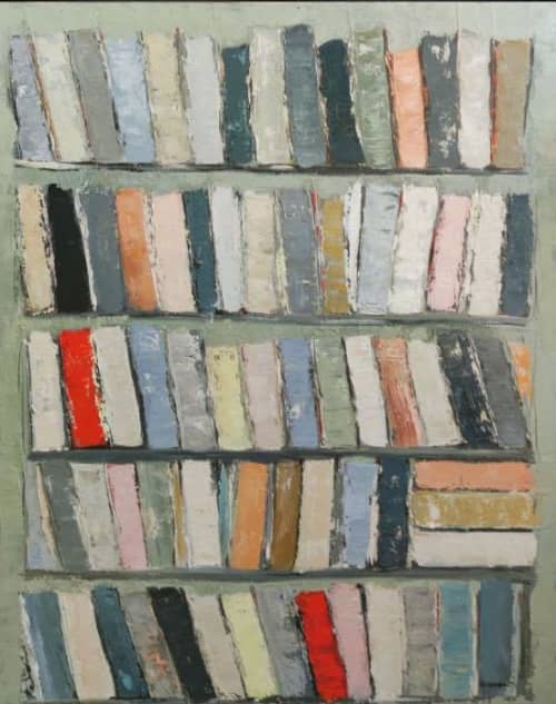 Les Archives / Archives | Oil And Acrylic Painting in Paintings by Sophie DUMONT.. Item made of canvas works with minimalism & contemporary style