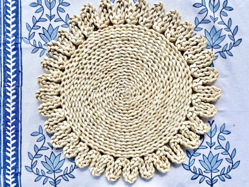 Handwoven Placemats | Tableware by Mended. Item composed of cotton