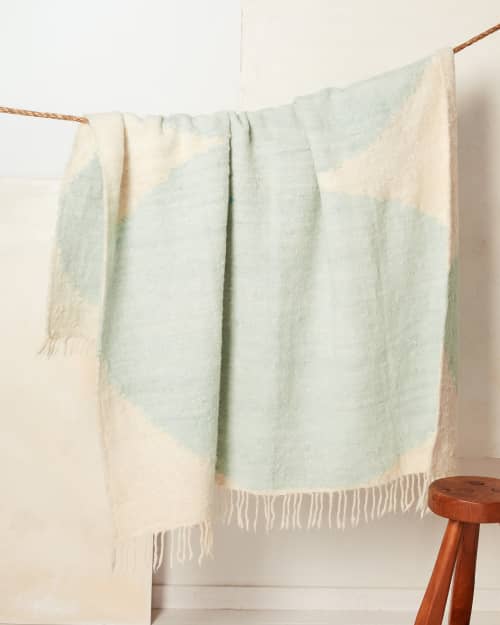Arc Throw - Sky | Linens & Bedding by MINNA
