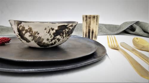 Japanese Dinnerware, Modern Dishware Set | Bowl in Dinnerware by YomYomceramic. Item made of ceramic