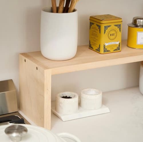 Maple Kitchen Shelf Riser | Storage Stand in Storage by Reds Wood Design. Item made of maple wood