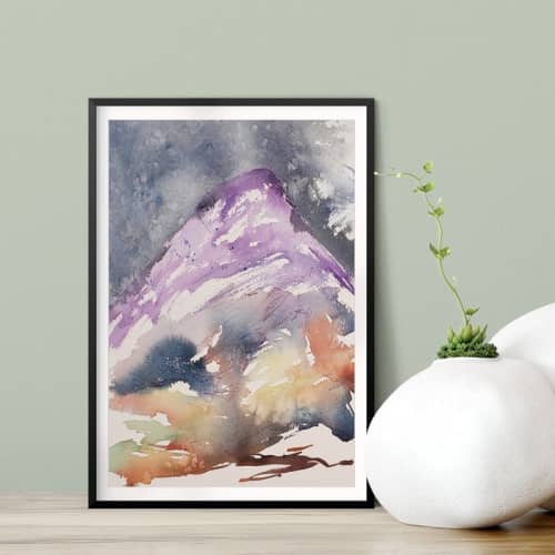 Otherside | Watercolor Painting in Paintings by Brazen Edwards Artist. Item made of paper & synthetic