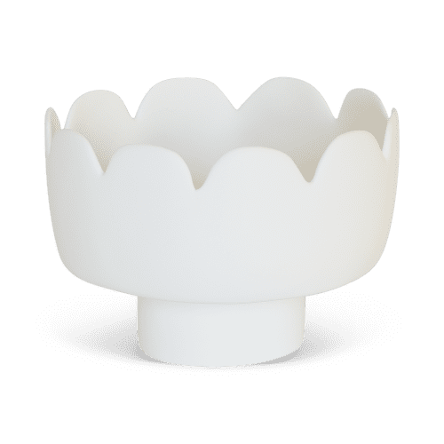 Fleur Large Footed Bowl | Serving Bowl in Serveware by Tina Frey. Item composed of synthetic