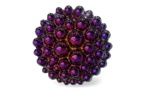 Bubbles Purple Wall Sculpture | Sculptures by PlusObject