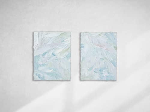 Walk in the Park I & II | Oil And Acrylic Painting in Paintings by Teodora Guererra Fine Art
