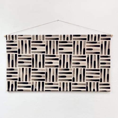 Painted Checker Wall Hanging | Tapestry in Wall Hangings by Julia Canright