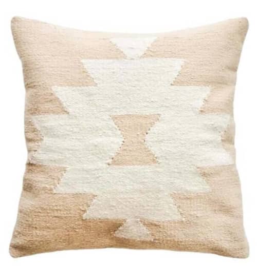 Kai Handwoven Wool Decorative Throw Pillow Cover | Pillows by Mumo Toronto Inc. Item composed of fabric