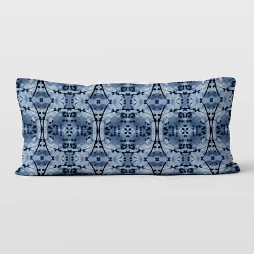 Inky 12x24 Lumbar Pillow Cover | Pillows by Brandy Gibbs-Riley