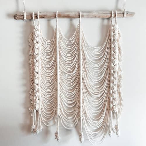 Between Us | Macrame Wall Hanging in Wall Hangings by Lizzie DiSilvestro. Item composed of cotton & fiber compatible with boho and minimalism style