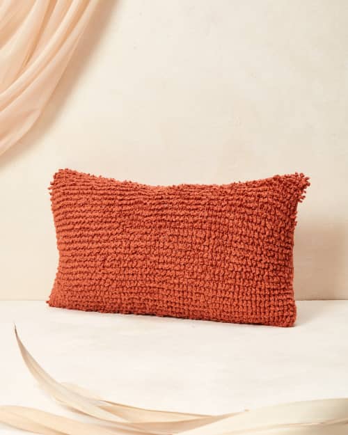 Cloud Lumbar Pillow - Persimmon | Pillows by MINNA
