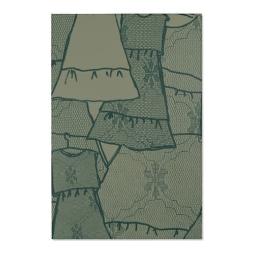 Best Dressed Area Rug | Rugs by Odd Duck Press. Item composed of wool and fiber