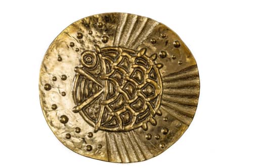 Gold Fish Wall Decor | Decorative Objects by PlusObject