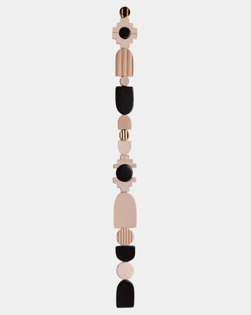 Large Wall Hanging - Speckled Sand Black Colorway | Wall Sculpture in Wall Hangings by Eliana Bernard