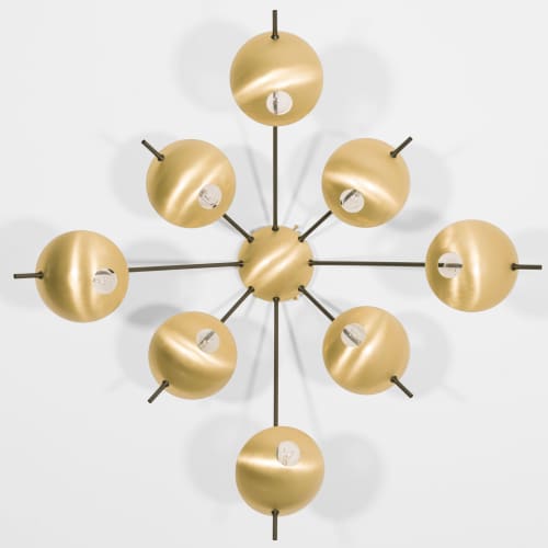 Helios Octo II | Chandeliers by DESIGN FOR MACHA. Item made of brass