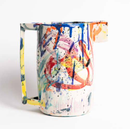 Wacky Pitcher | Vessels & Containers by btw Ceramics. Item composed of ceramic