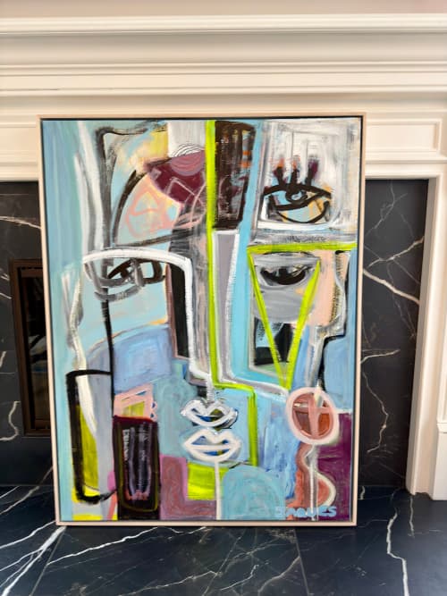 Kindred | Original Acrylic Painting | Oil And Acrylic Painting in Paintings by Aleea Jaques ,