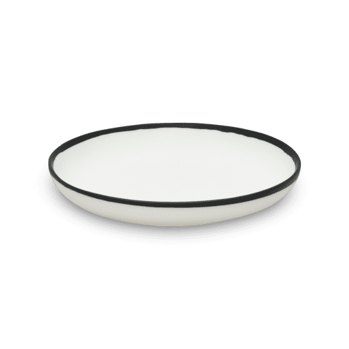 Ligne Medium Plate | Dinnerware by Tina Frey. Item composed of ceramic and synthetic