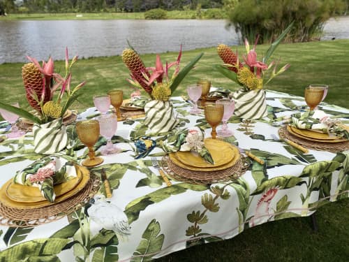 Amazonas Tablecloth | Linens & Bedding by OSLÉ HOME DECOR. Item composed of fabric