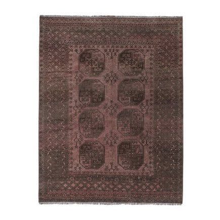 Handknotted Afghan Turkomen Ersari Rug 6'6'' X 8'2'' | Area Rug in Rugs by Vintage Pillows Store