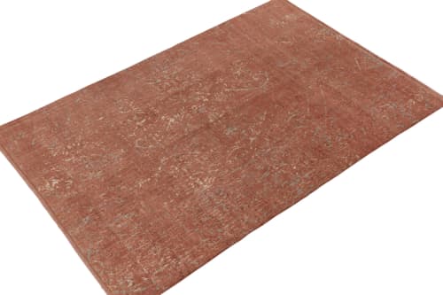 Rug & Kilim’s Abstract Rug in Pink, Muted All over Pattern | Area Rug in Rugs by Rug and Kilim