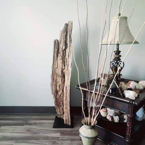 Large Driftwood Art Sculpture "Cracked Canyon" | Sculptures by Sculptured By Nature  By John Walker. Item made of wood works with minimalism style