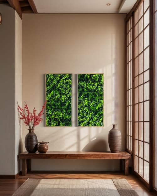 Reindeer Moss Wall | Decorative Frame in Decorative Objects by Moss Art Installations