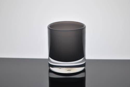 Elephant Gray Cocktail Glass | Drinkware by Tucker Glass and Design`