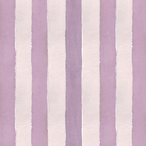 Cabana Stripe No. 5, Plum | Fabric in Linens & Bedding by Philomela Textiles & Wallpaper. Item made of cotton