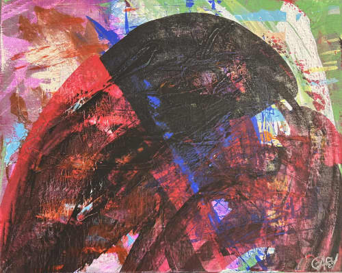 Parrot on South Beach (16"x20") | Mixed Media in Paintings by The Art Of Gary Gore