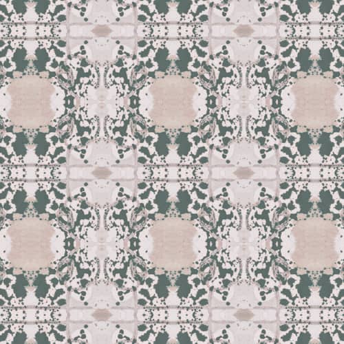 Mirror, Spring Green | Fabric in Linens & Bedding by Philomela Textiles & Wallpaper. Item made of linen