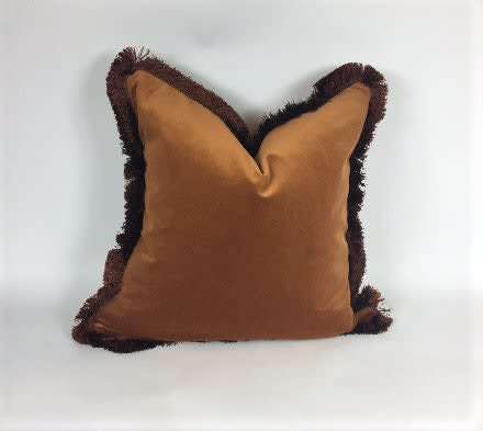 Rust velvet pillow // copper velvet cushion cover // rust | Pillows by velvet + linen